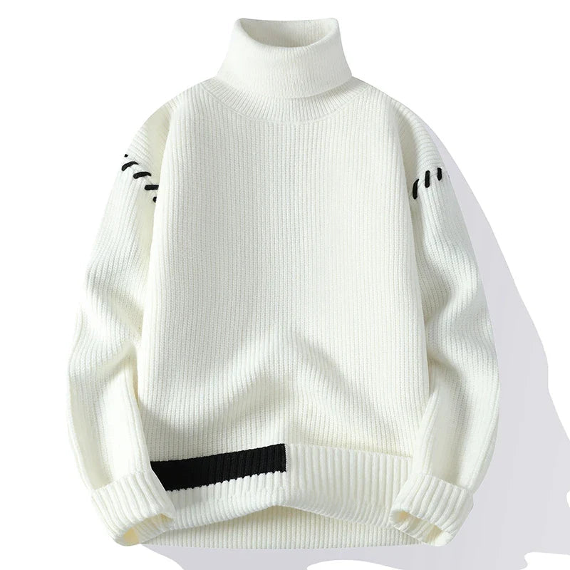 LUCAS™ | Suéter Patchwork De Cuello Alto
