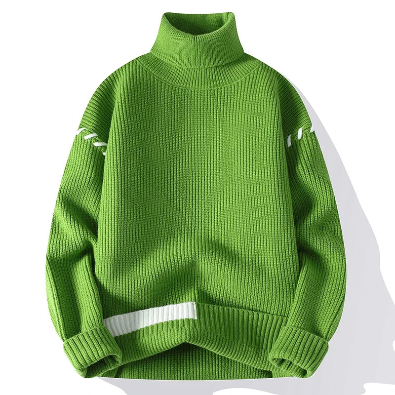 LUCAS™ | Suéter Patchwork De Cuello Alto