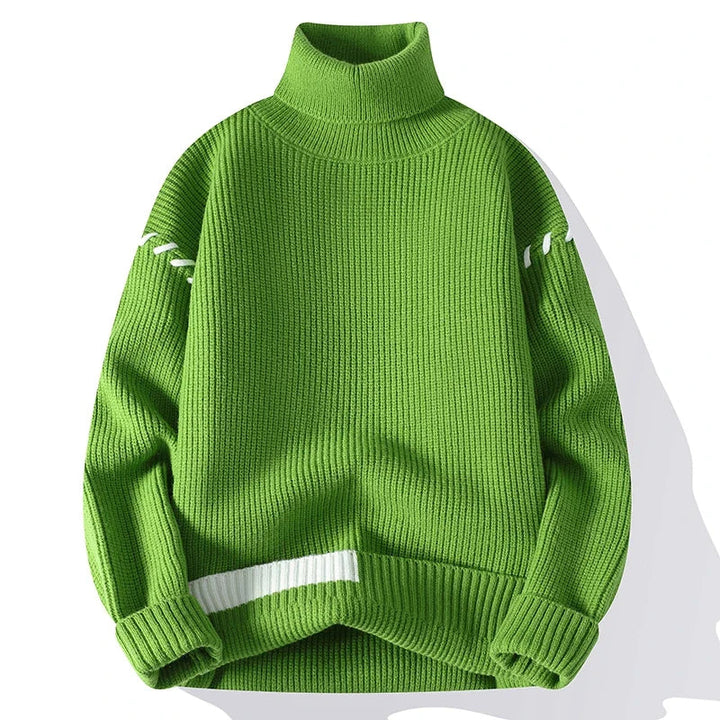 LUCAS™ | Suéter Patchwork De Cuello Alto