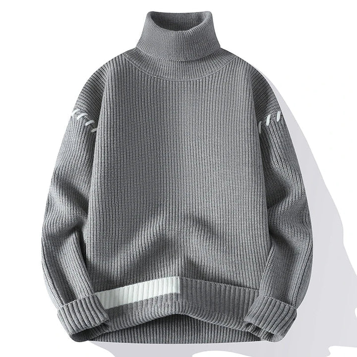 LUCAS™ | Suéter Patchwork De Cuello Alto