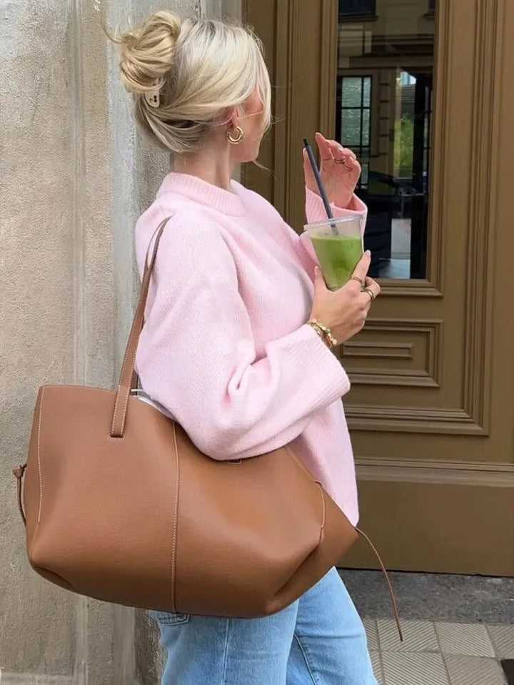MALENA™ | Suéter Con Cuello Redondo