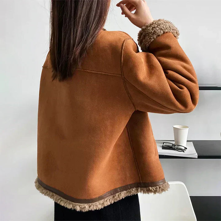 CARLA - CHAQUETA DE CUERO FORRADA