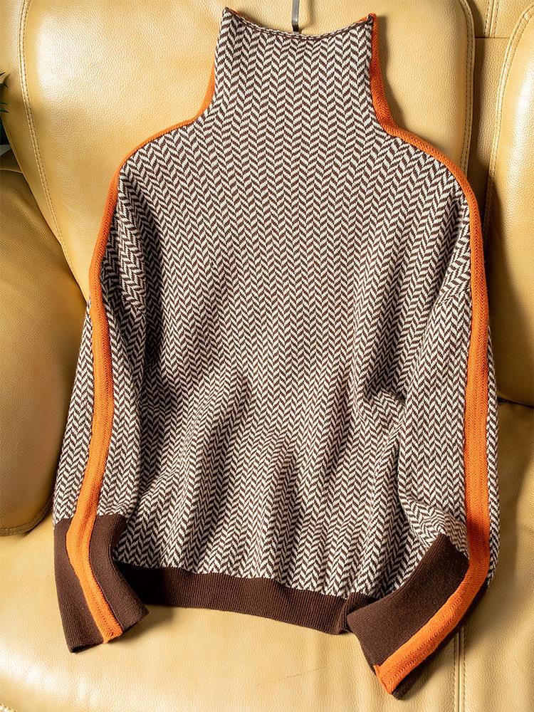MALÚ™ | Suéter Asimétrico De Cuello Alto