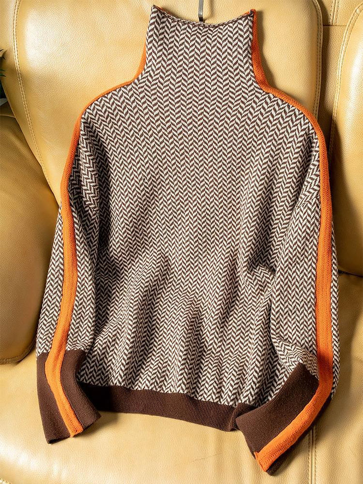 MALÚ™ | Suéter Asimétrico De Cuello Alto